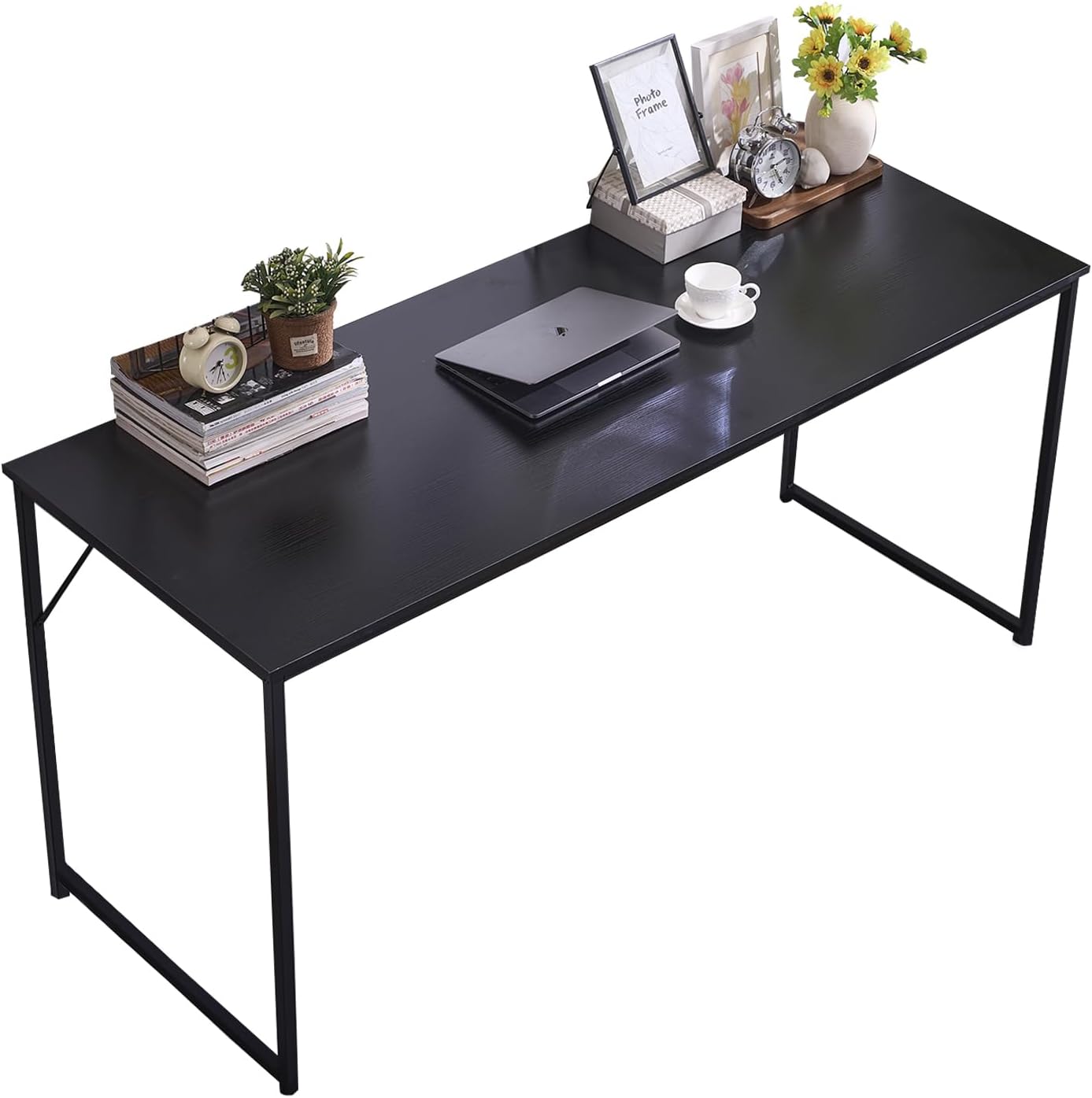 63 inch Computer Desk,Simple PC Laptop Office Study Writing Table Workstation Dining Gaming Desk for Home Office Adults,Black