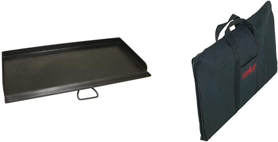 Camp Chef Professional Fry Griddle, Two Burner 14 Cooking Accessory + Camp Chef Extra Large Griddle Bag