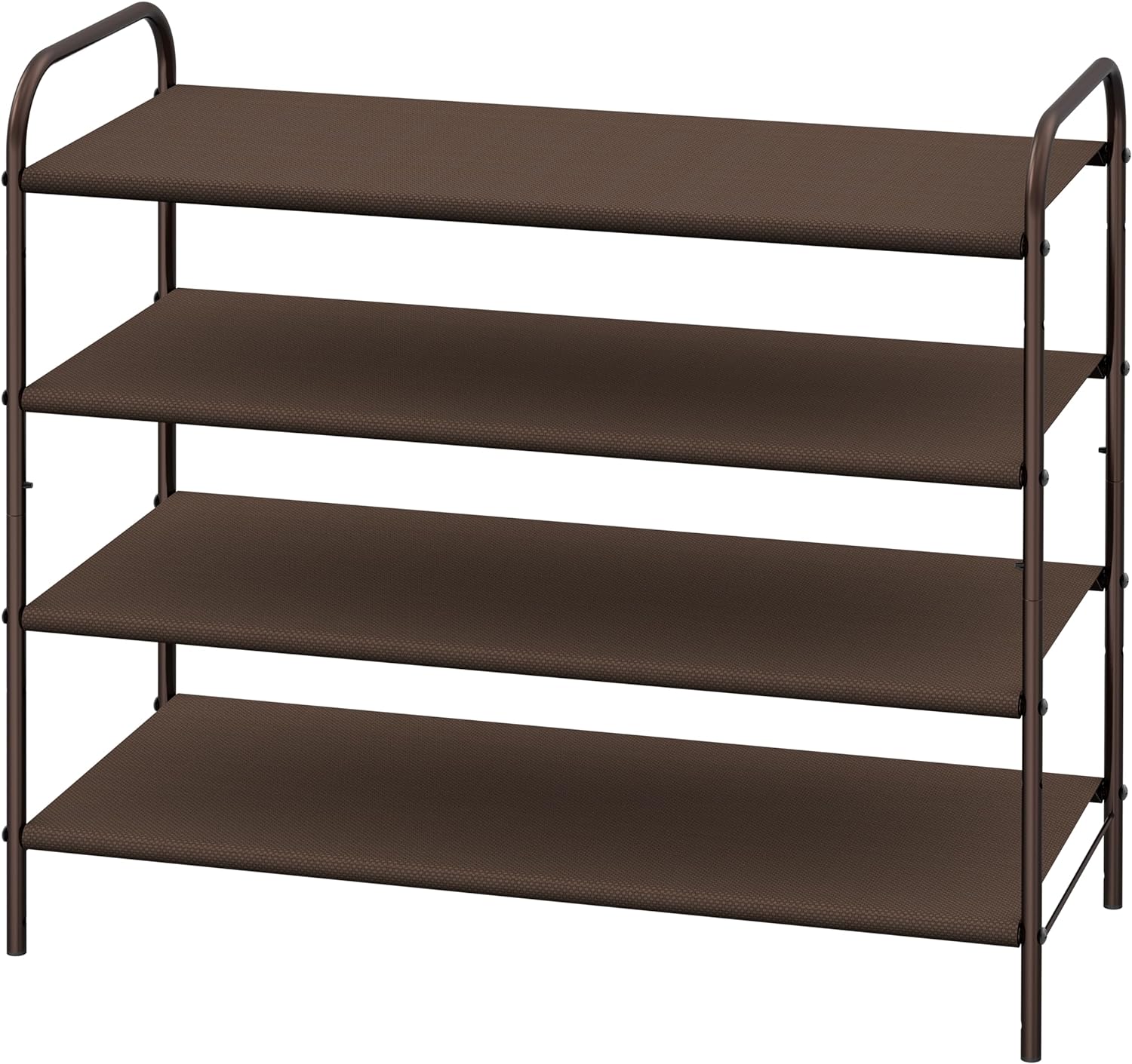 Simple Houseware 4-Tier Shoe Rack Storage Organizer, Bronze