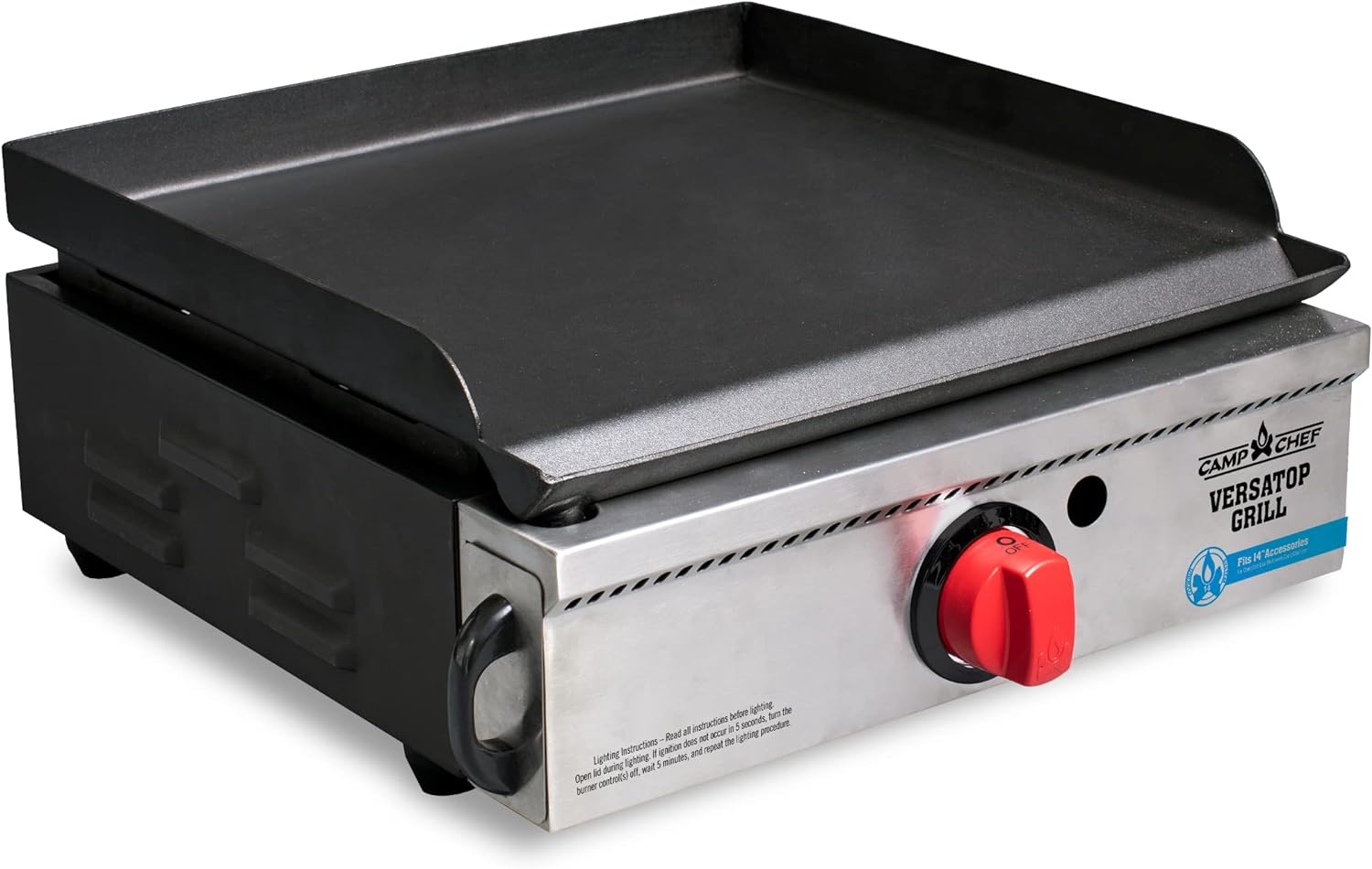 Camp Chef Versatop Portable Flat Top Grill 250 and Griddle (FTG250) - Compatible 14 Accessories