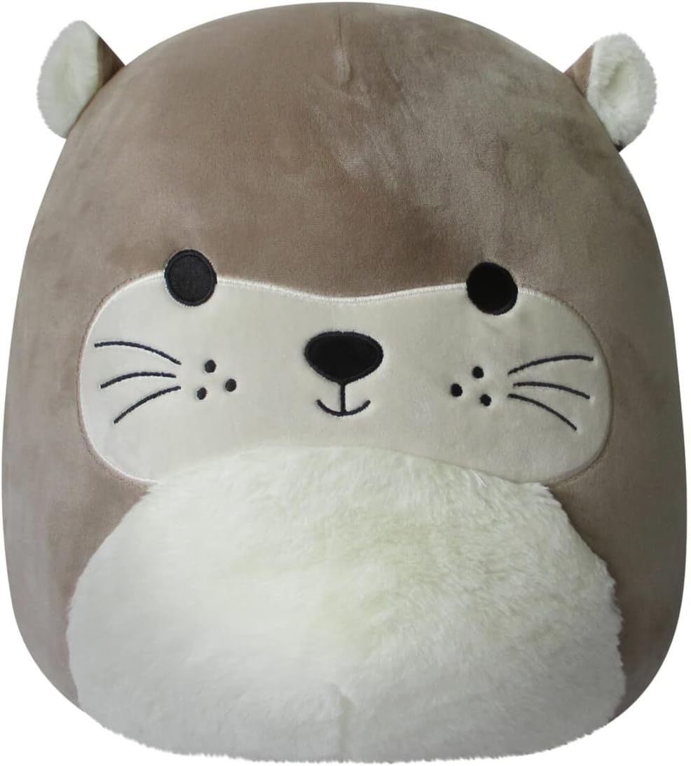 Squishmallows 14-Inch Light Brown Otter with Fuzzy Ears Plush - Add RIE to Your Squad, Ultrasoft Stuffed Animal Large Plush Toy, Official Kelly Toy Plush