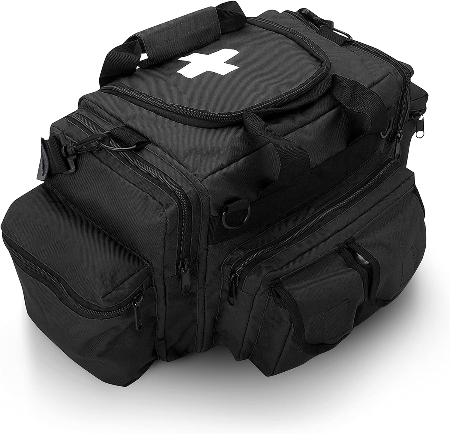 ASA TECHMED First Aid Responder EMS Emergency Medical Trauma Bag Deluxe, Black