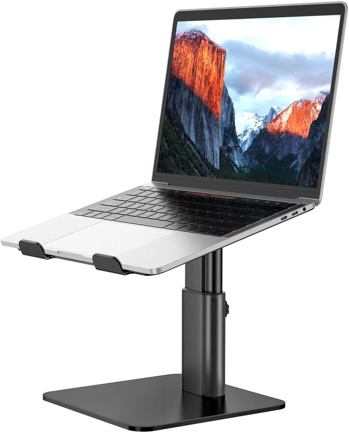 BESIGN LSX6N Laptop Stand, Ergonomic Adjustable Notebook Riser Holder, Computer Stand Compatible with Air, Pro, Dell, HP, Lenovo More 10-15.6 Laptops, Black