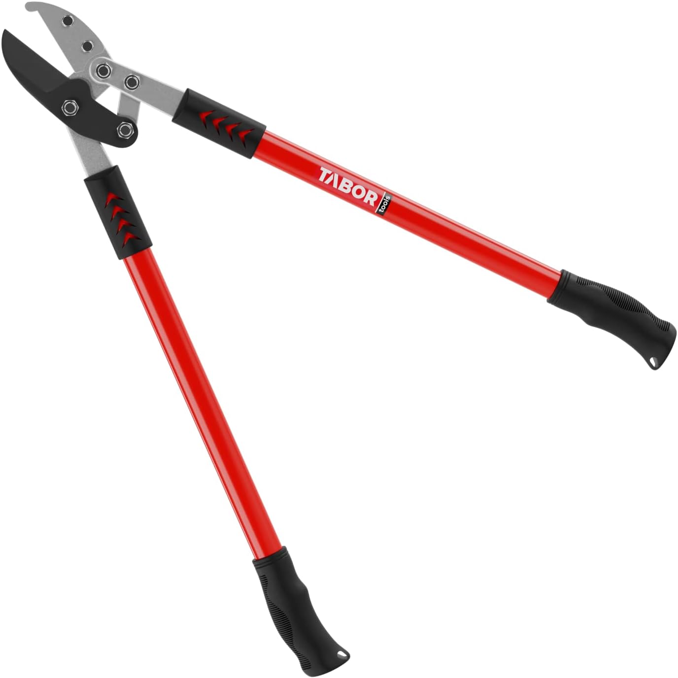 TABOR TOOLS GG12A Anvil Lopper with Compound Action, 30 Inch Tree Trimmer, Branch Cutter with  2 Inch Cutting Capacity, Chops Thick Branches with Ease.