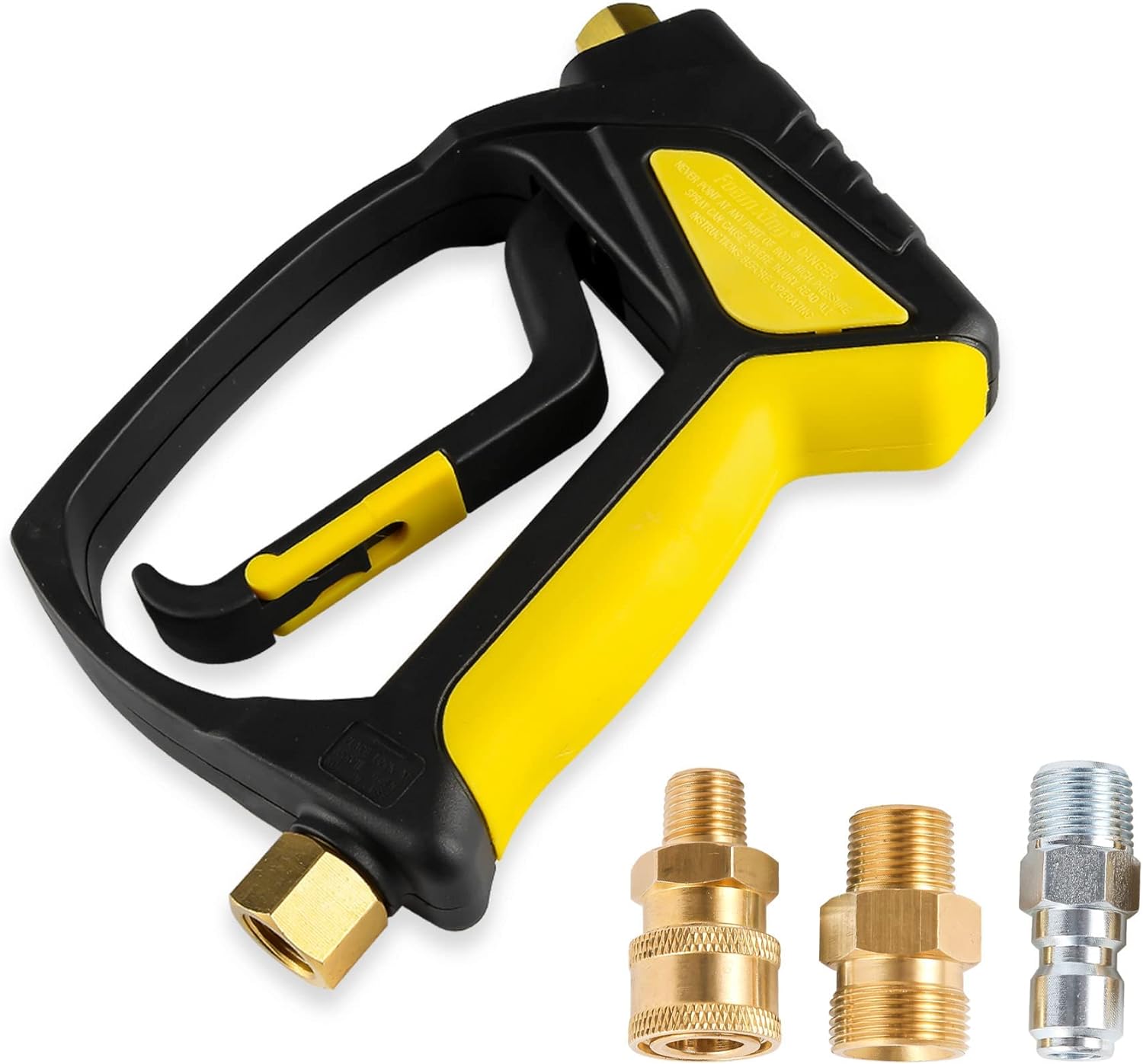 Foam King The Snubster  Short Pressure Washer Gun Handle with Swivel - Foam Cannon Attachment for Pressure Washers - for Car, Truck, Bike, Home, RV, Boat