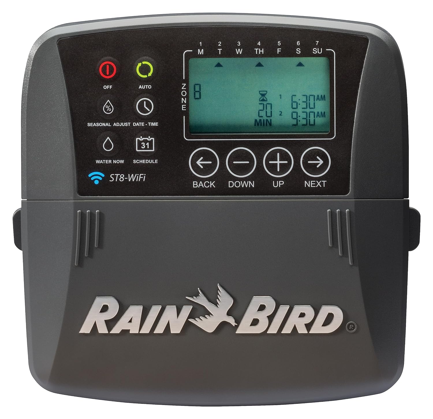 Rain Bird ST8I-2.0 Smart Indoor WiFi Sprinkler/Irrigation System Timer/Controller, WaterSense Certified, 8-Zone/Station, Compatible with Amazon Alexa