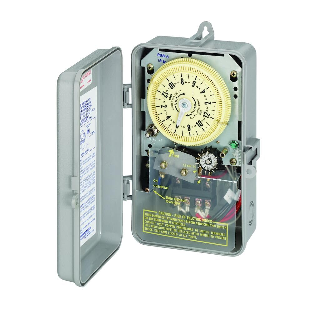 Intermatic R8806P101C Sprinkler Irrigation Timer - Customizable Water Conservation, Rain-Ready Design, Reliable & Versatile Outdoor Sprinkler - Irrigation Timer with 14-Day Skipper