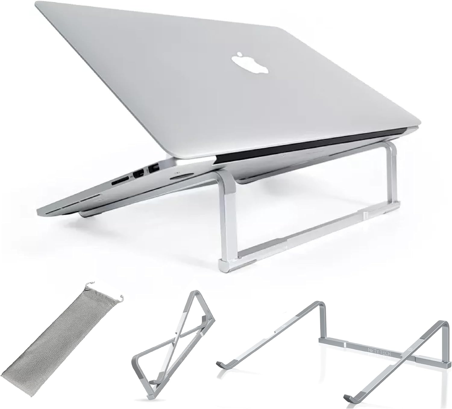 Portable Laptop Stand for 13-18 Laptops, Anti-Slip Aluminium, Ideal for Gamers & Power Users