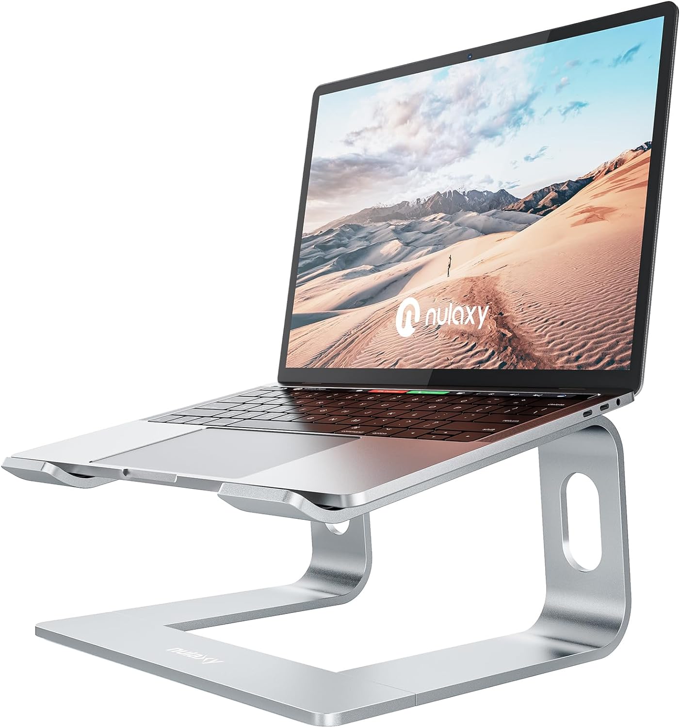 Nulaxy Laptop Stand, Ergonomic Aluminum Laptop Computer Stand, Detachable Laptop Riser Notebook Holder Stand Compatible with MacBook Air Pro, Dell XPS, HP, Lenovo More 10-15.6 Laptops