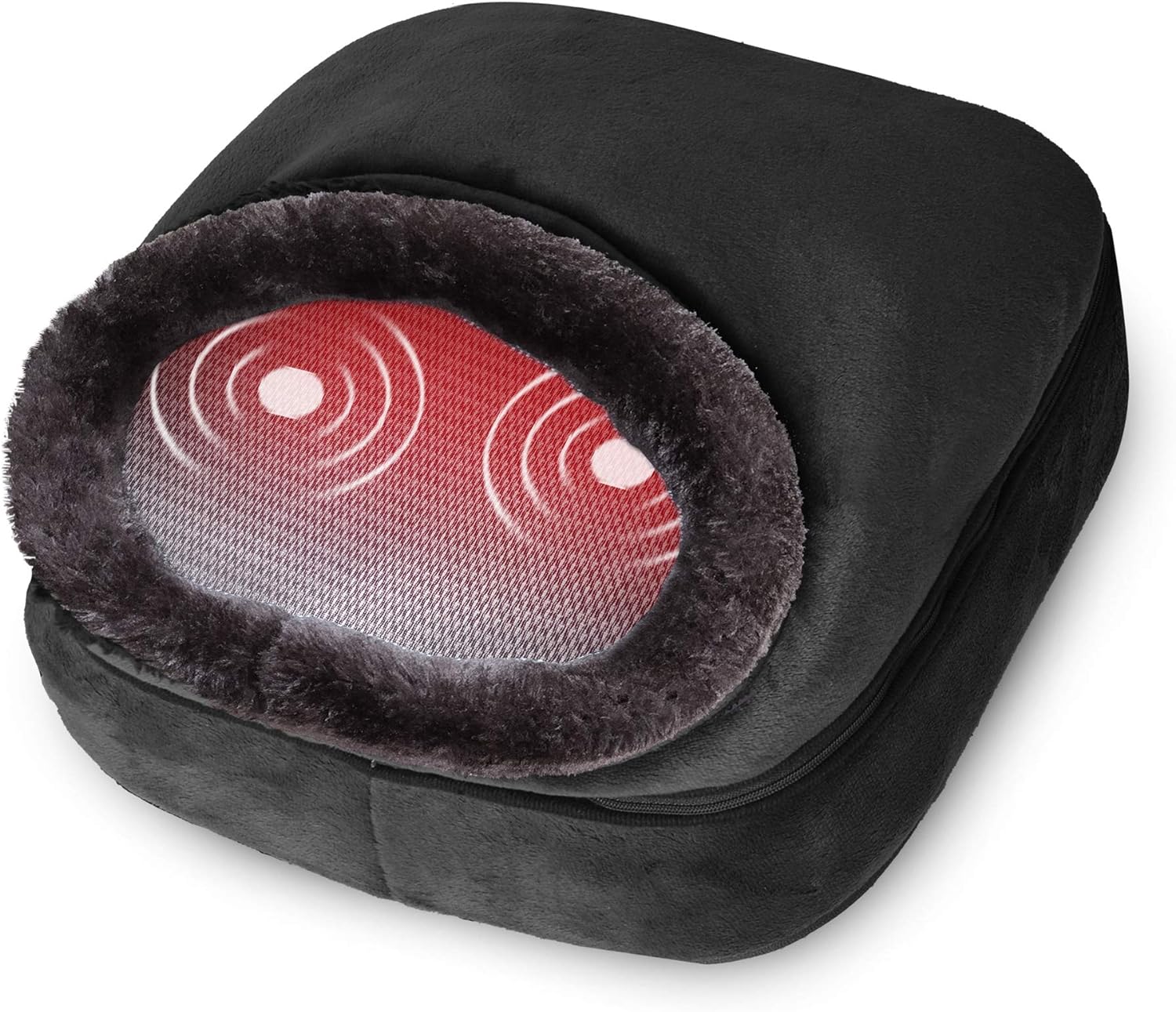 Snailax 3-in-1 Foot Warmer and Vibration Foot Massager & Back Massager with Heat,Fast Heating Pad & 5 Massage Modes, Feet Warmers for Women,Men for Plantar Fasciitis Relief