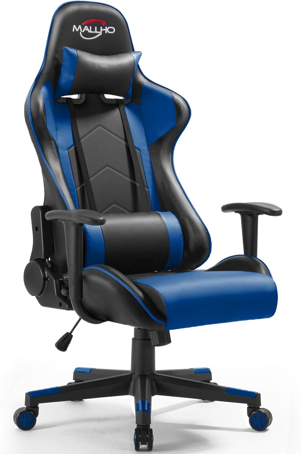 Polar Aurora Gaming Chair Racing Computer Chairs High Back Video Game Chair Adjustable Executive Ergonomic Swivel Gamer Chair Blue