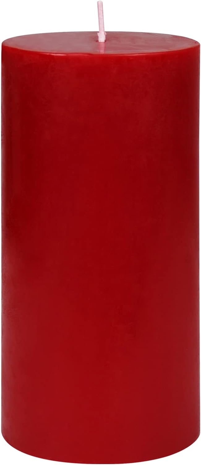 Pillar Candle, 3 by 6-Inch, Red