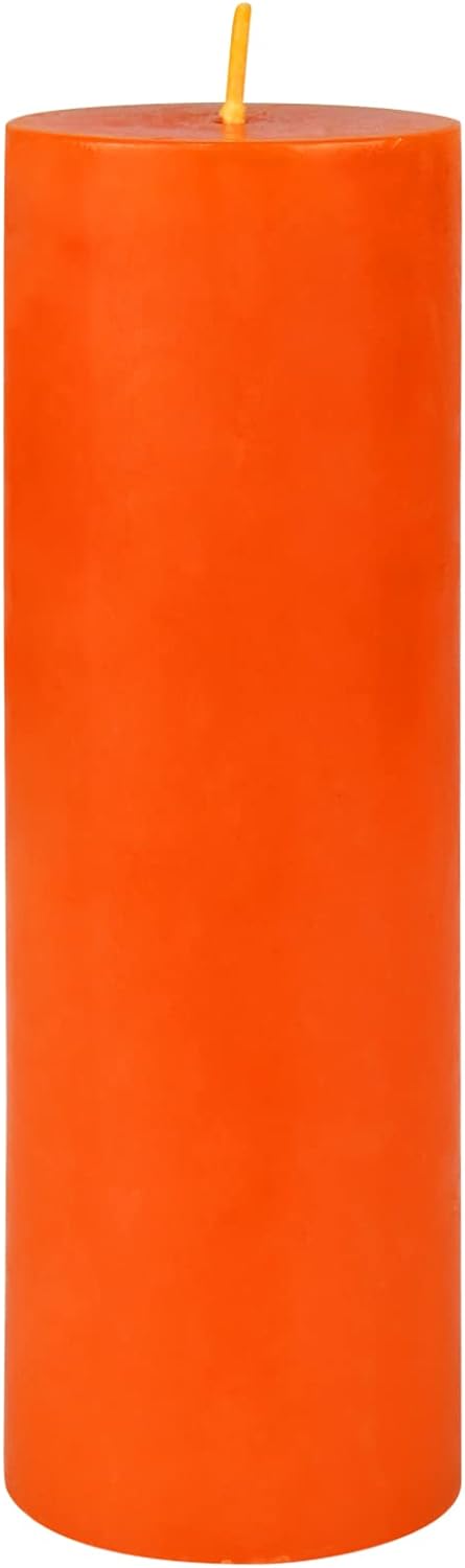 Pillar Candle, 2 by 6-Inch, Orange