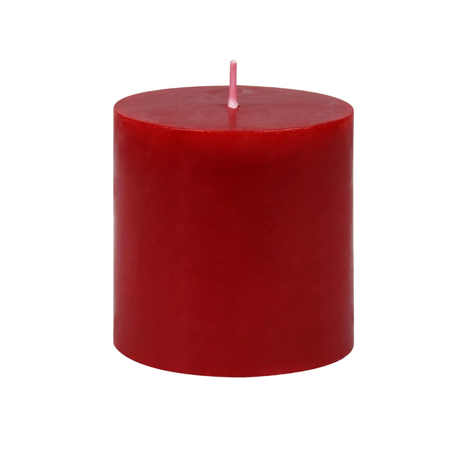 3 by 3 Inch Red Pillar Candle