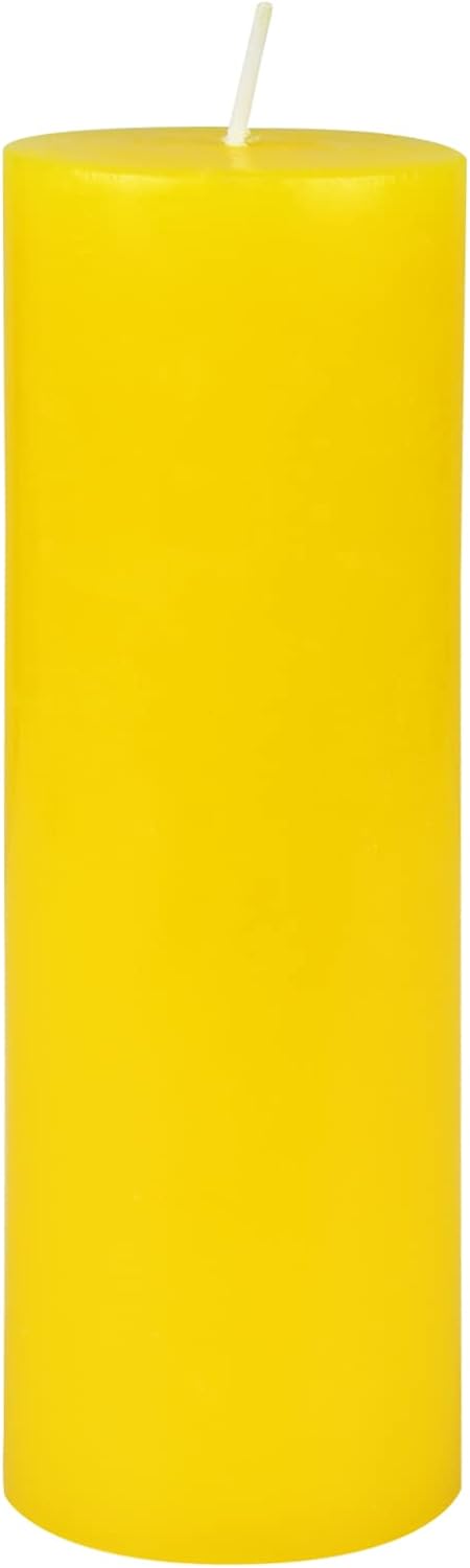 Pillar Candle, 2 by 6-Inch, Yellow