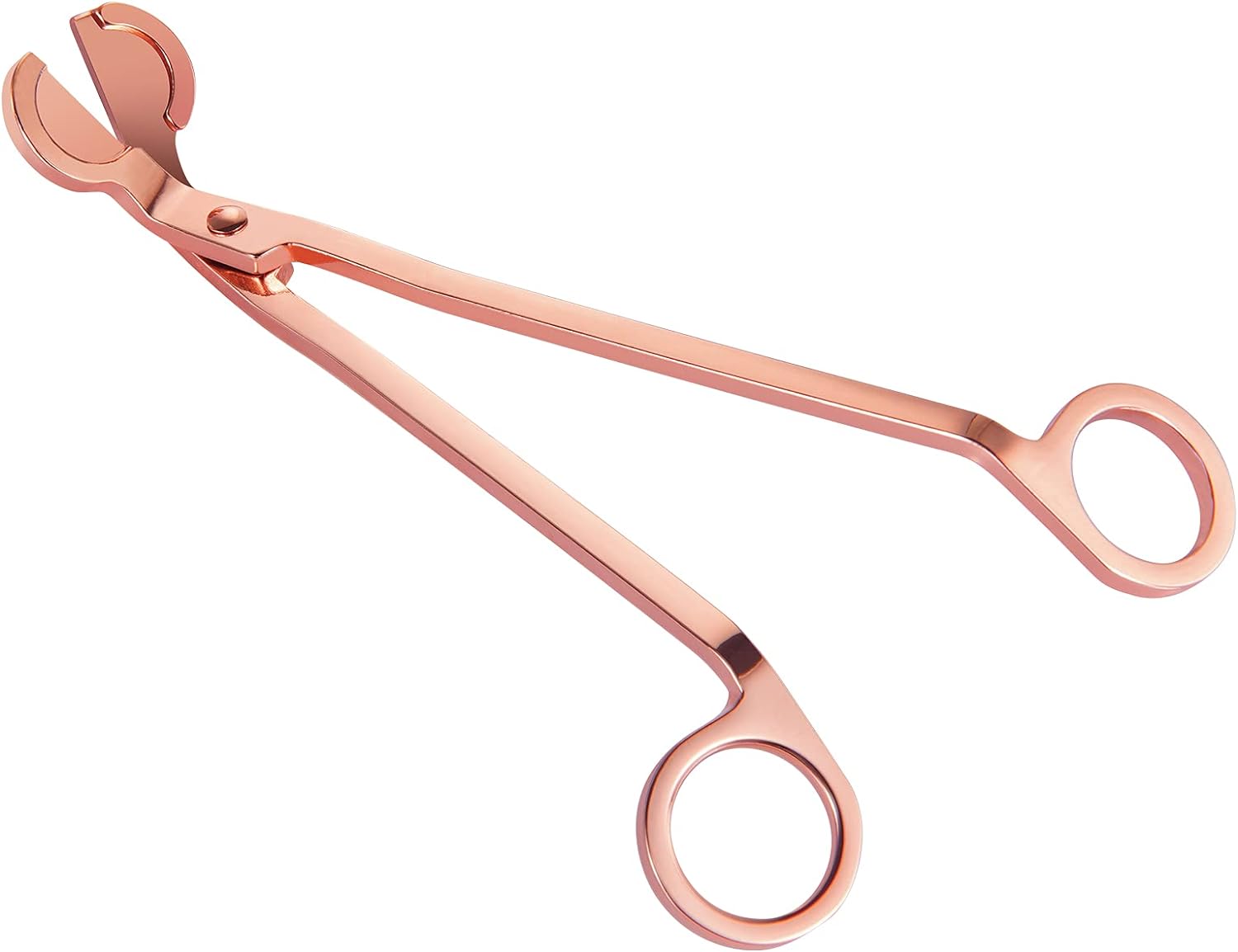 Candle Wick Trimmer, Candle Wick Cutter, Candle Scissors Cutter, Stainless Wick Clipper Scissor for Trim Wick to Burn Equally, Reduces Soot (Rose Gold)