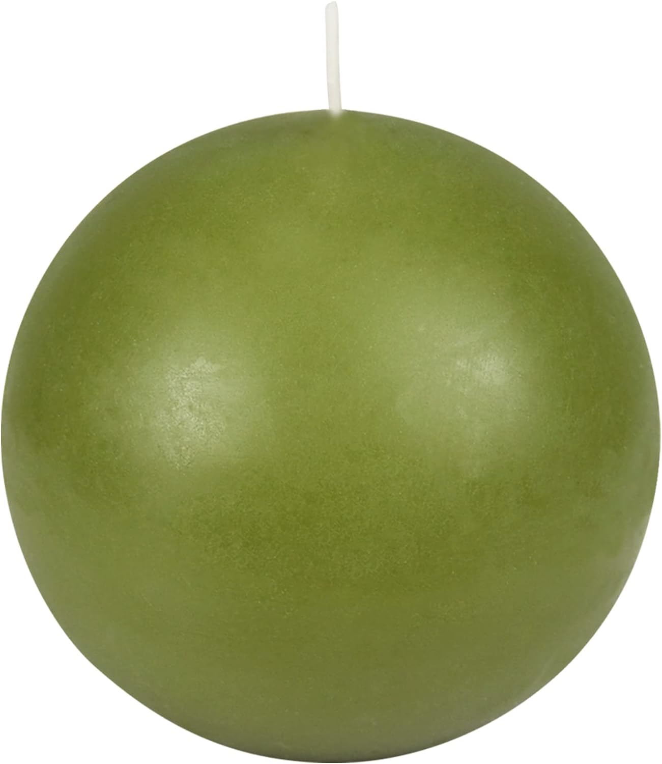 2-Piece Ball Candles, 4-Inch, Sage Green