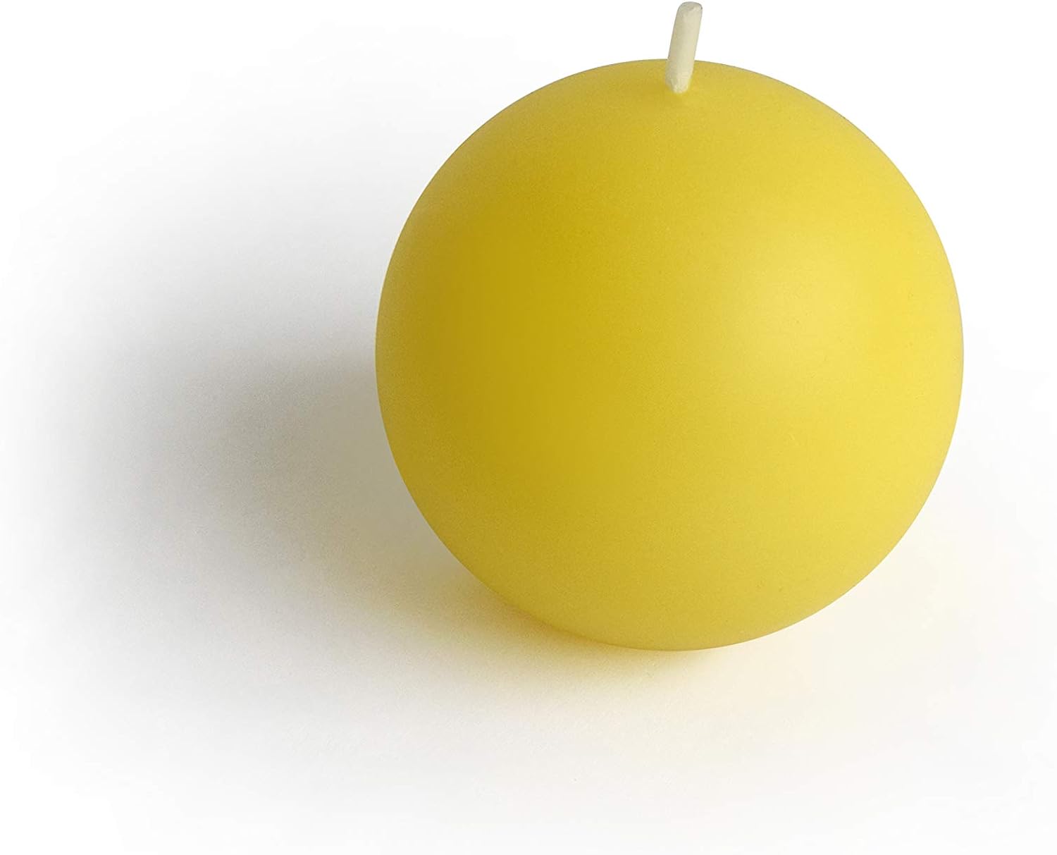 12-Piece Ball Candles, 2-Inch, Yellow Citronella