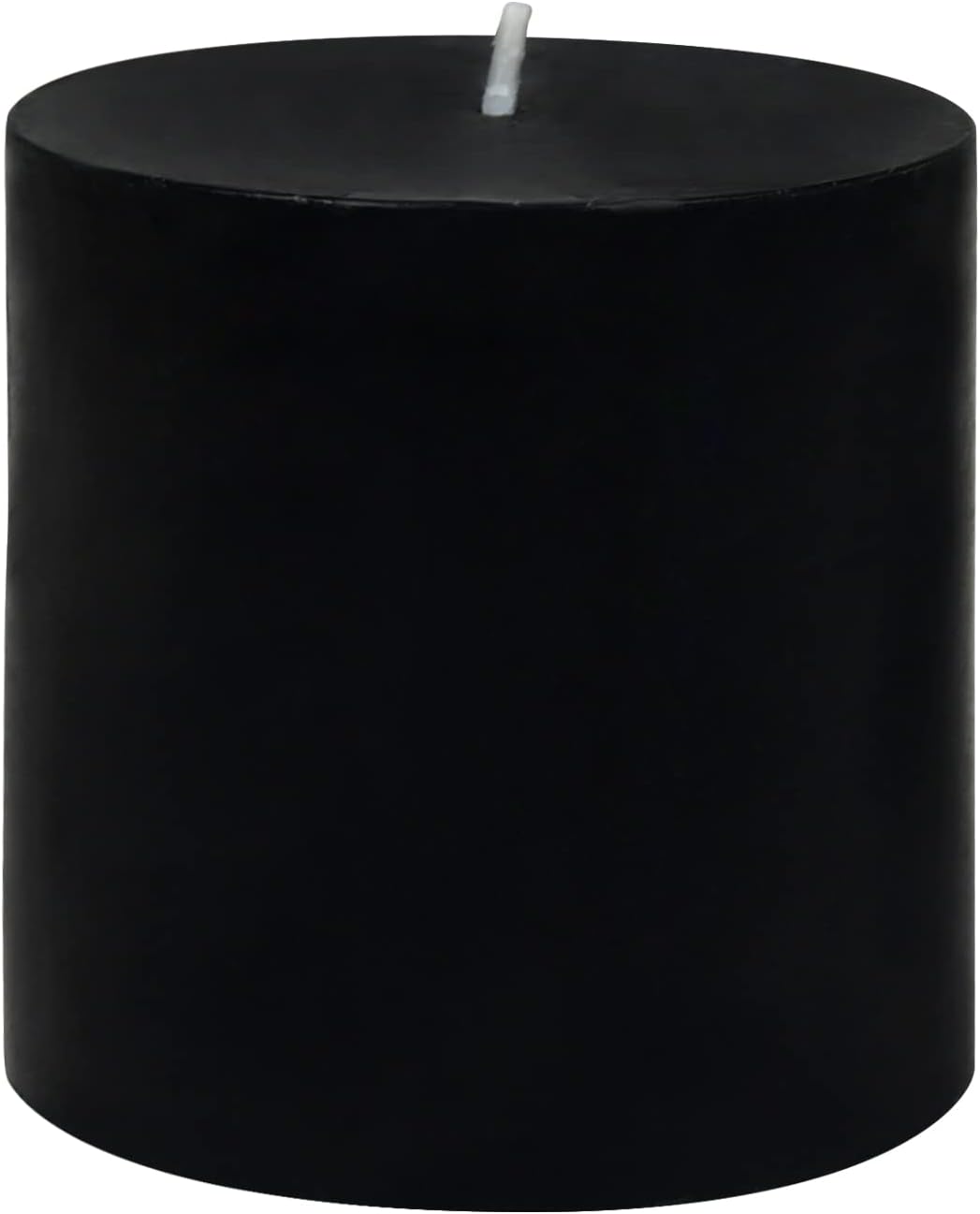 Pillar Candle, 3 by 3-Inch, Black