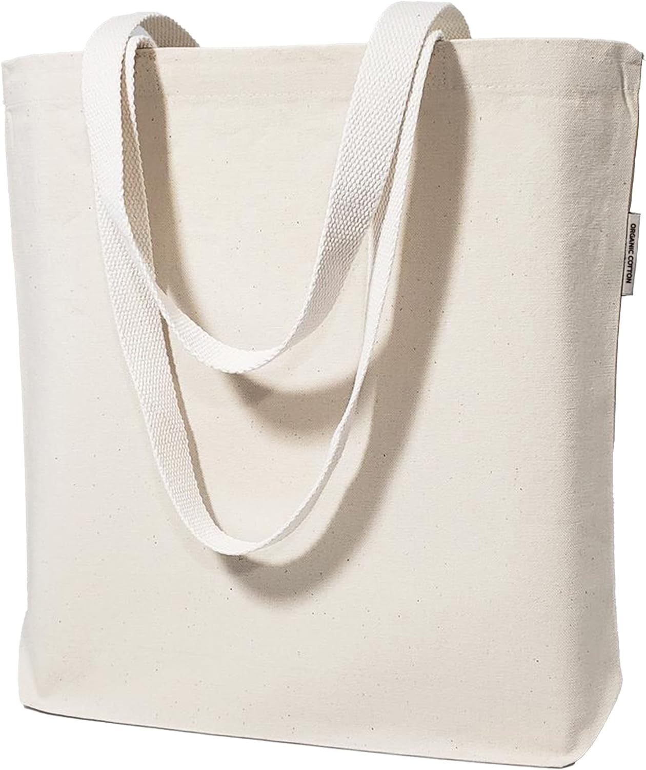 Blank Bulk Canvas Tote Bags Wholesale Organic, Natural Color Plain Bags for Decorating, Heat Transfer, Printing, DIY, Crafts