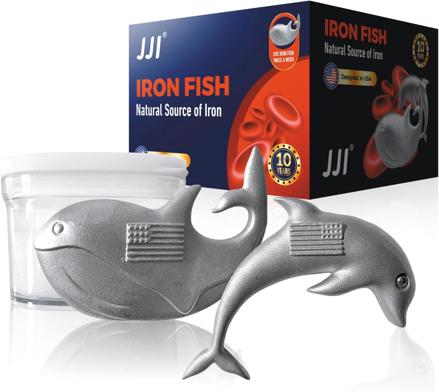 Iron Fish - Iron Fish for Iron Deficiency A Natural Source of Iron Add Iron to Food and Water Reduce Risk of Iron Supplement for Pregnant Women Vegans Gift for Women