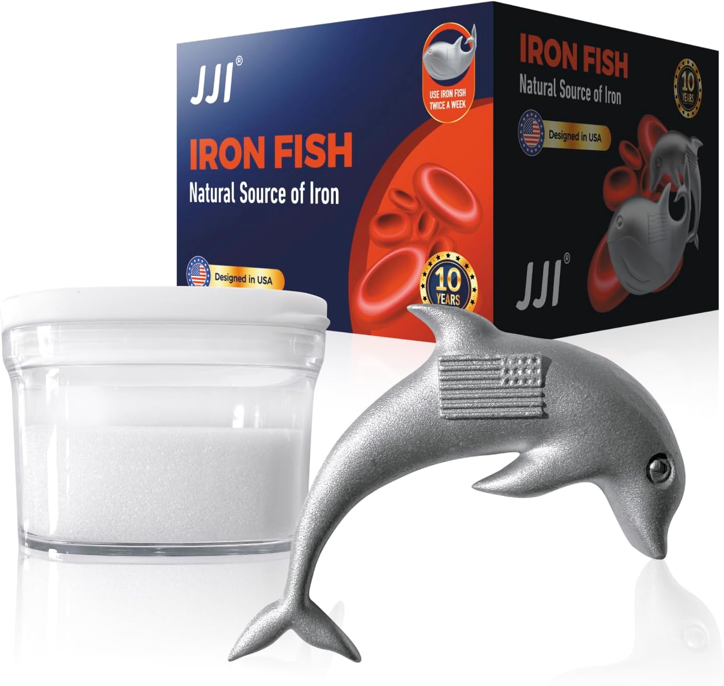 Iron Fish - Iron Fish for Iron Deficiency A Natural Source of Iron Add Iron to Food and Water Reduce Risk of Iron Supplement for Pregnant Women Vegans Gift for Women