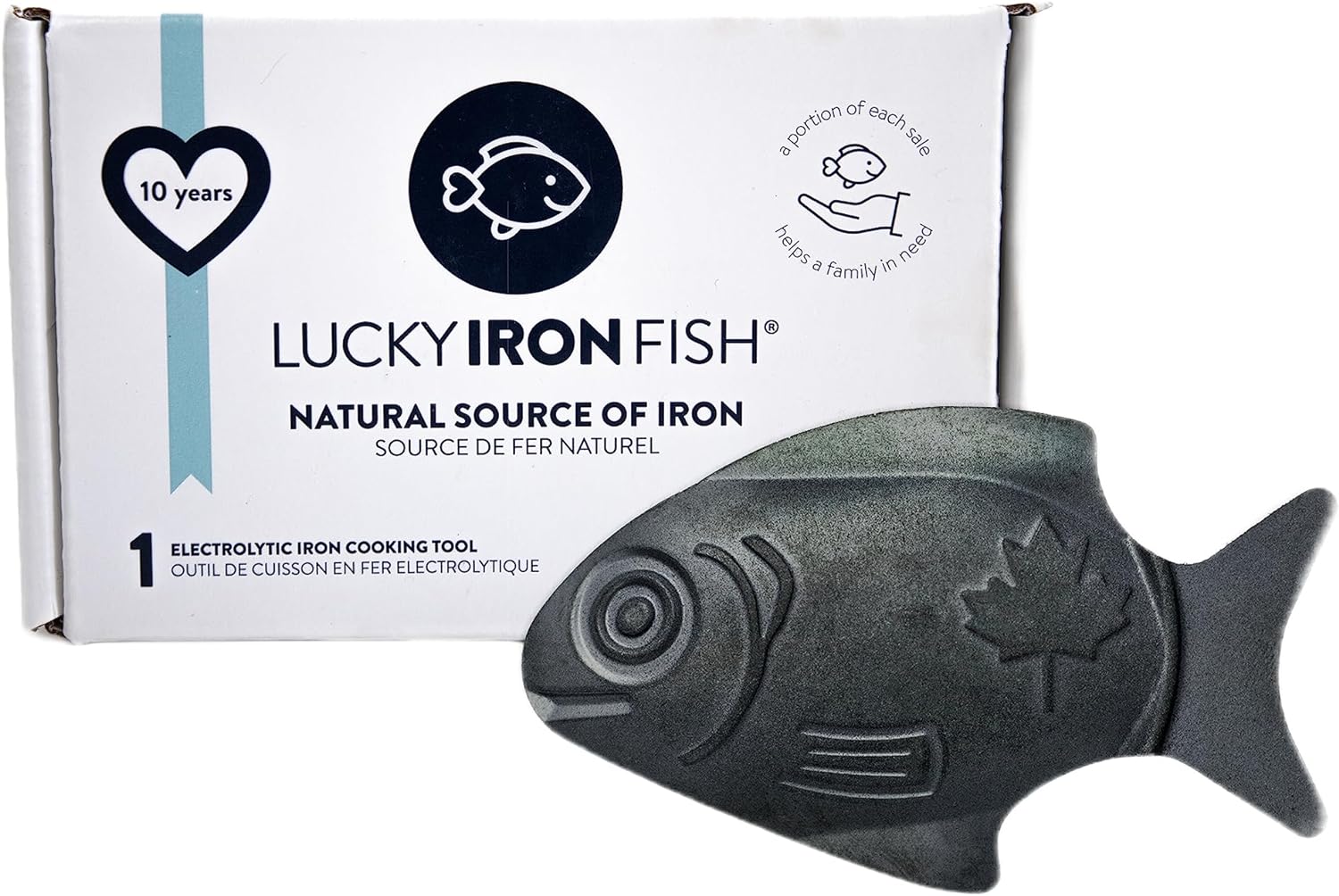 Lucky Iron Fish  A Natural Source of Iron - The Original Cooking Tool to Add Iron to Liquid-Based Meals, Reduce Iron Deficiency Risks - an Iron Supplement Alternative, Ideal for Menstruators & Vegans