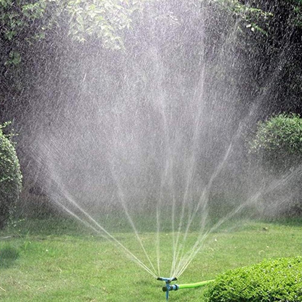 Garden Sprinkler, 360 Degree Rotating Lawn Sprinkler Large Area Coverage - Adjustable, Weighted Gardening Watering System