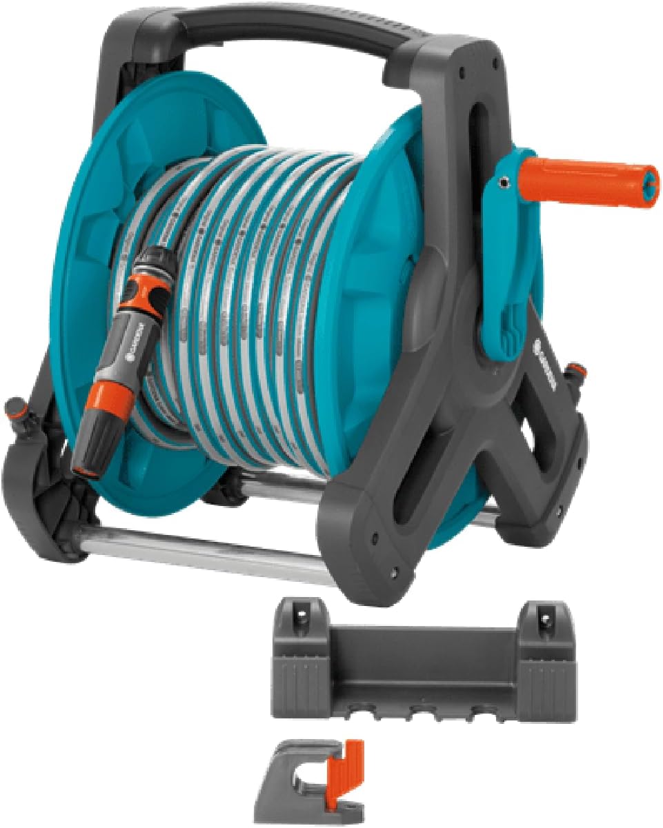 GARDENA CANADA 8009 Wall Mount Hose Reel with Hose