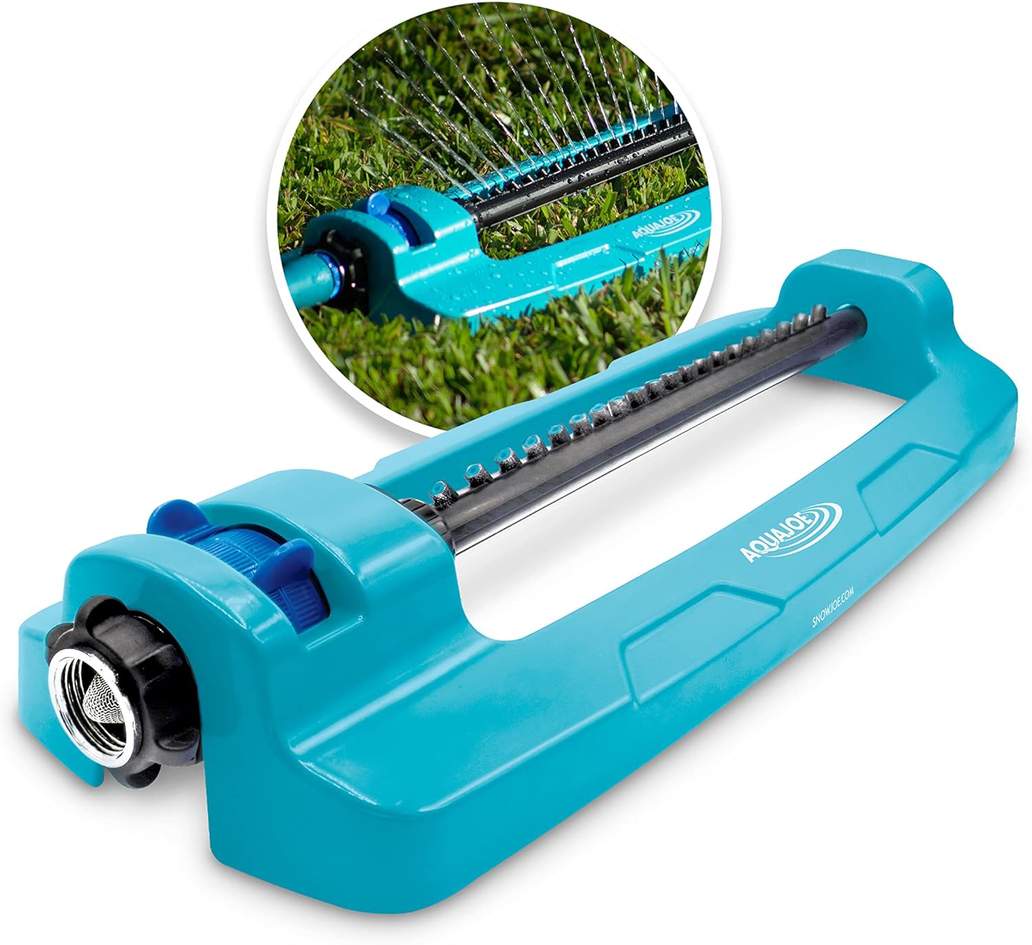 Aqua Joe SJI-OMS20 Aqua Joe 4,400 Sq Ft Coverage Indestructible JUMBO Metal Base Oscillating Sprinkler