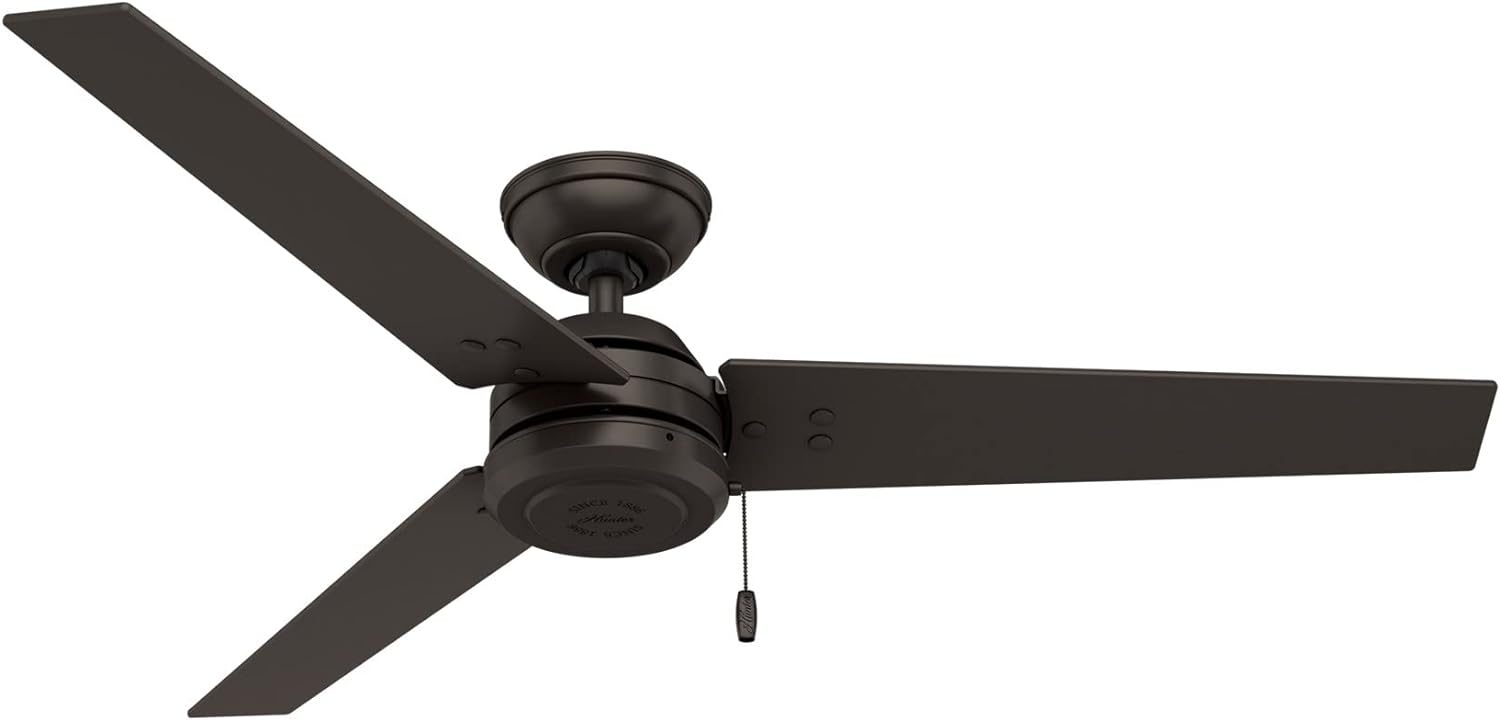 Hunter 59261 Contemporary Modern 52 Ceiling Fan from Cassius Collection Dark, Premier Bronze Finish