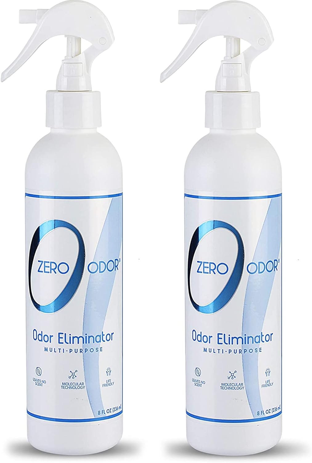 Zero Odor Multi-Purpose Household Odor Eliminator, Trigger Spray, 8oz Two Pack