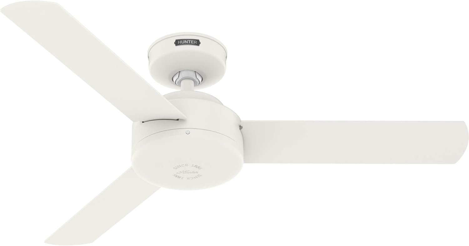 Hunter Fan Company 51848 Presto Ceiling Fan, Matte White, 10.09x44x44