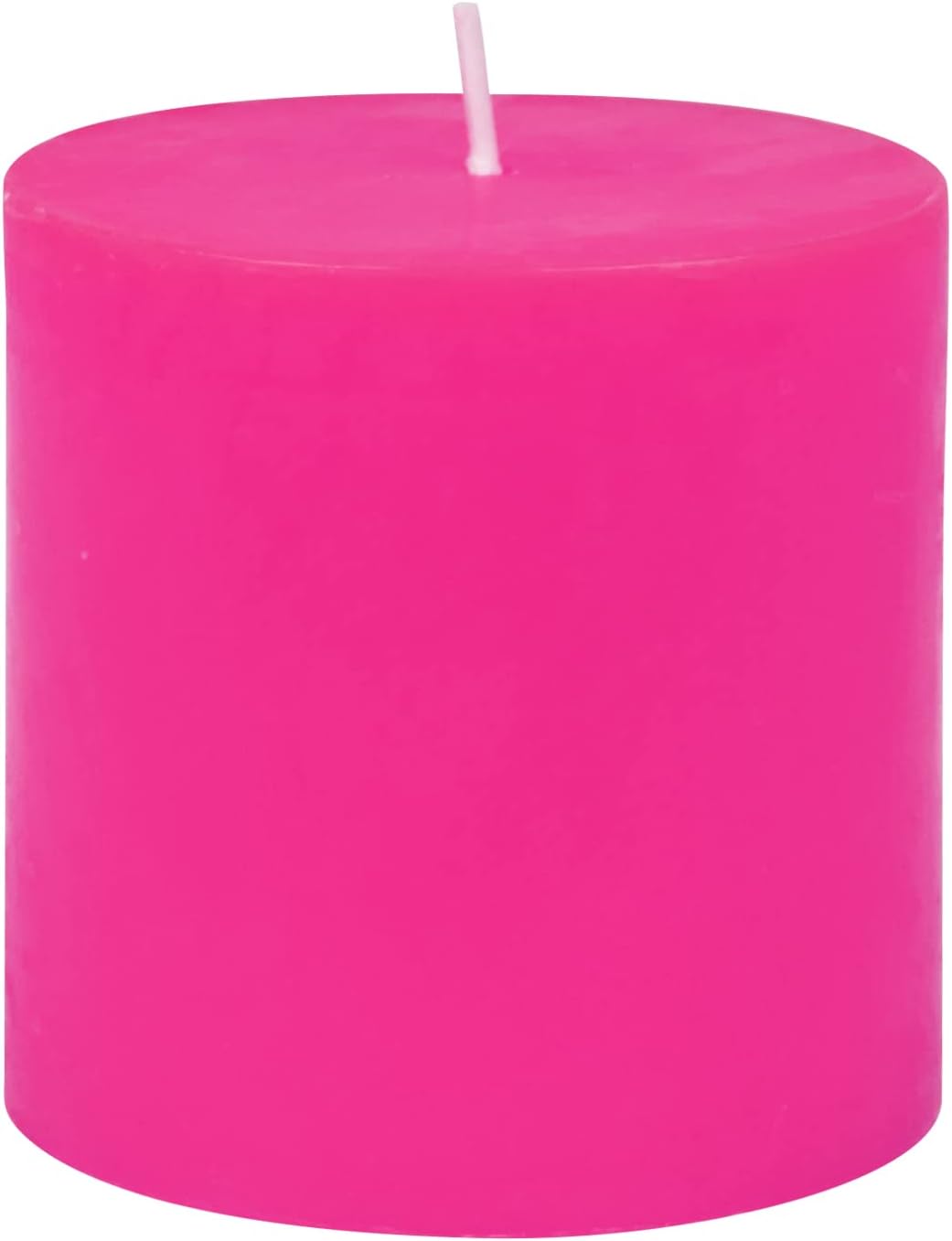 Pillar Candle, 3 by 3-Inch, Hot Pink