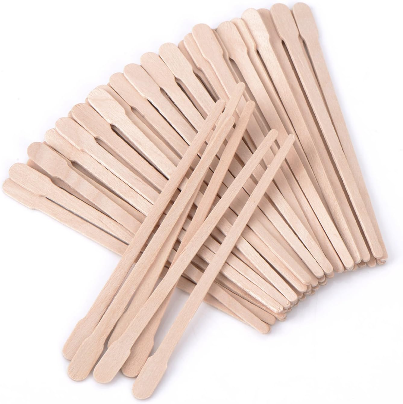 Whaline Wax Spatulas 400 Packs Small Wooden Waxing Applicator Sticks Face & Eyebrows Hair Removal Sticks