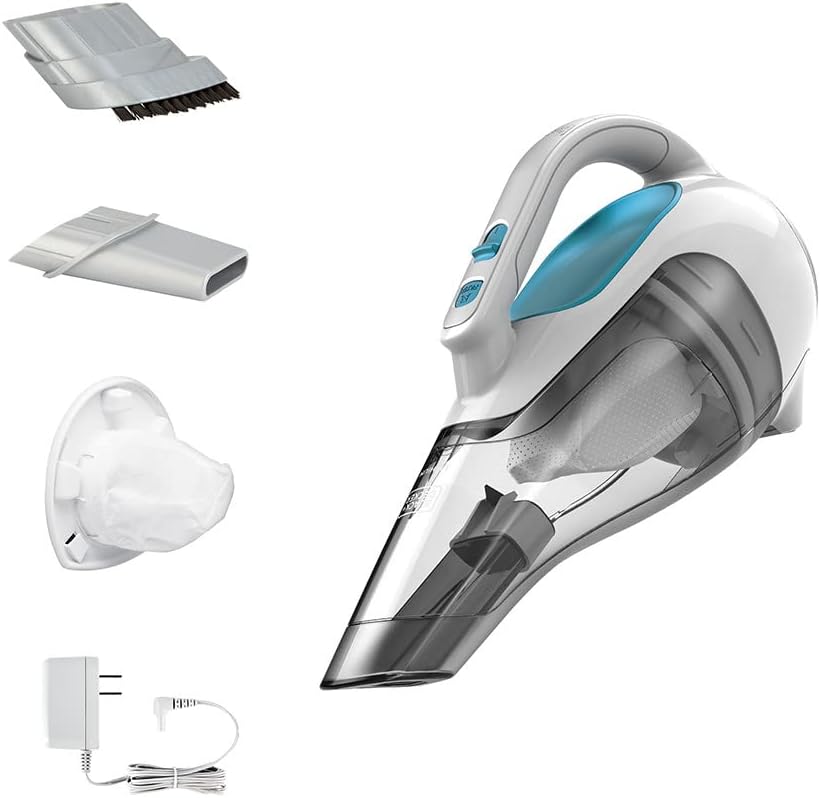 BLACK DECKER dustbuster Cordless Handheld Vacuum, Flexi Blue/Grey/White (HHVI315JO42)