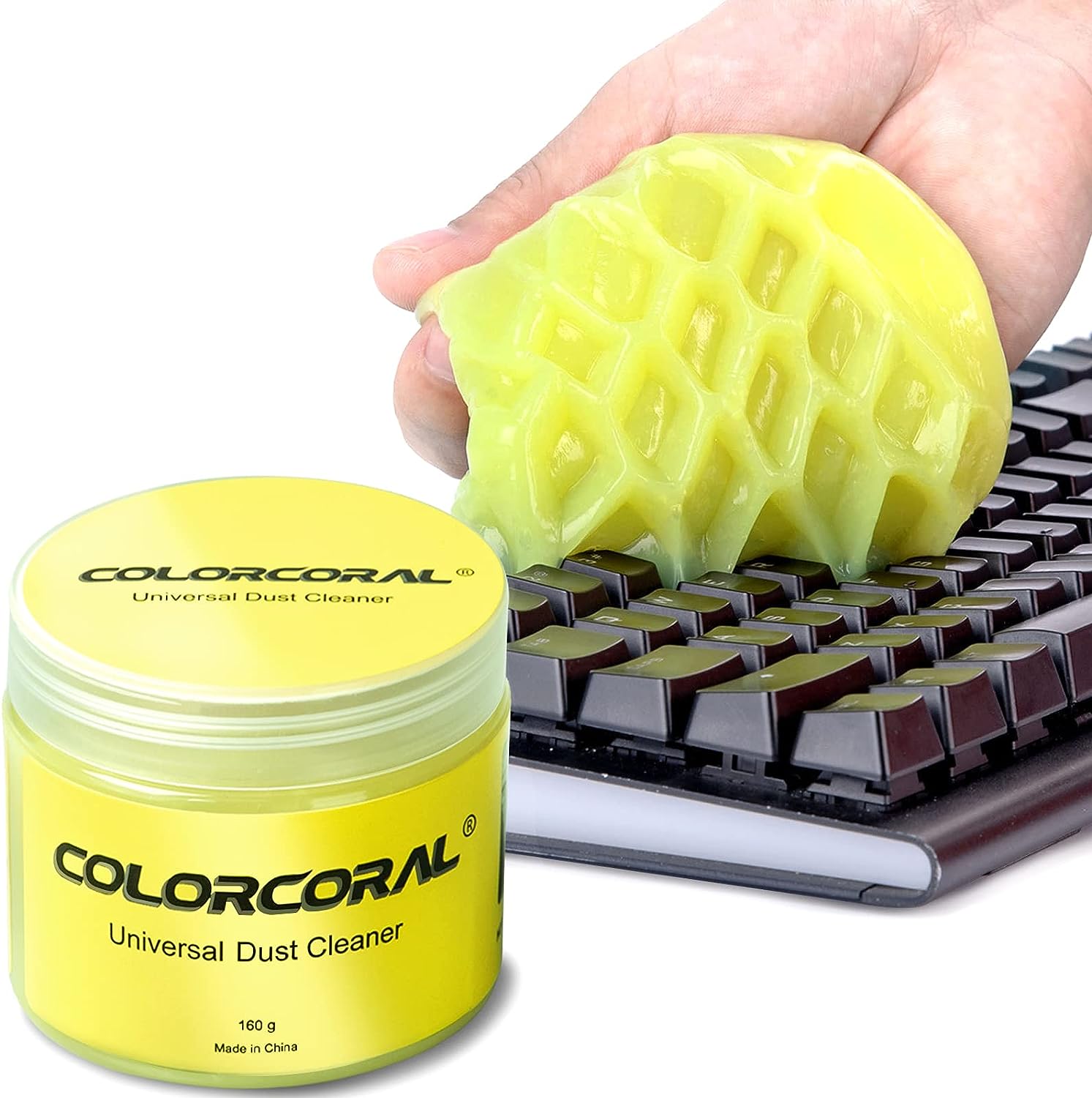 COLORCORAL Cleaning Gel Universal Dust Cleaner for PC Keyboard Cleaning Car Detailing Laptop Dusting Home and Office Electronics Cleaning Kit Computer Dust Remover from 160g