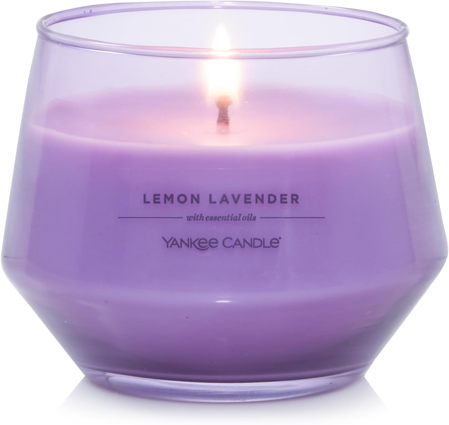 Yankee Candle Studio Medium Candle, Lemon Lavender, 10 oz: Long-Lasting, Essential-Oil Scented Soy Wax Blend Candle | 40-65 Hours of Burning Time, Home Dcor