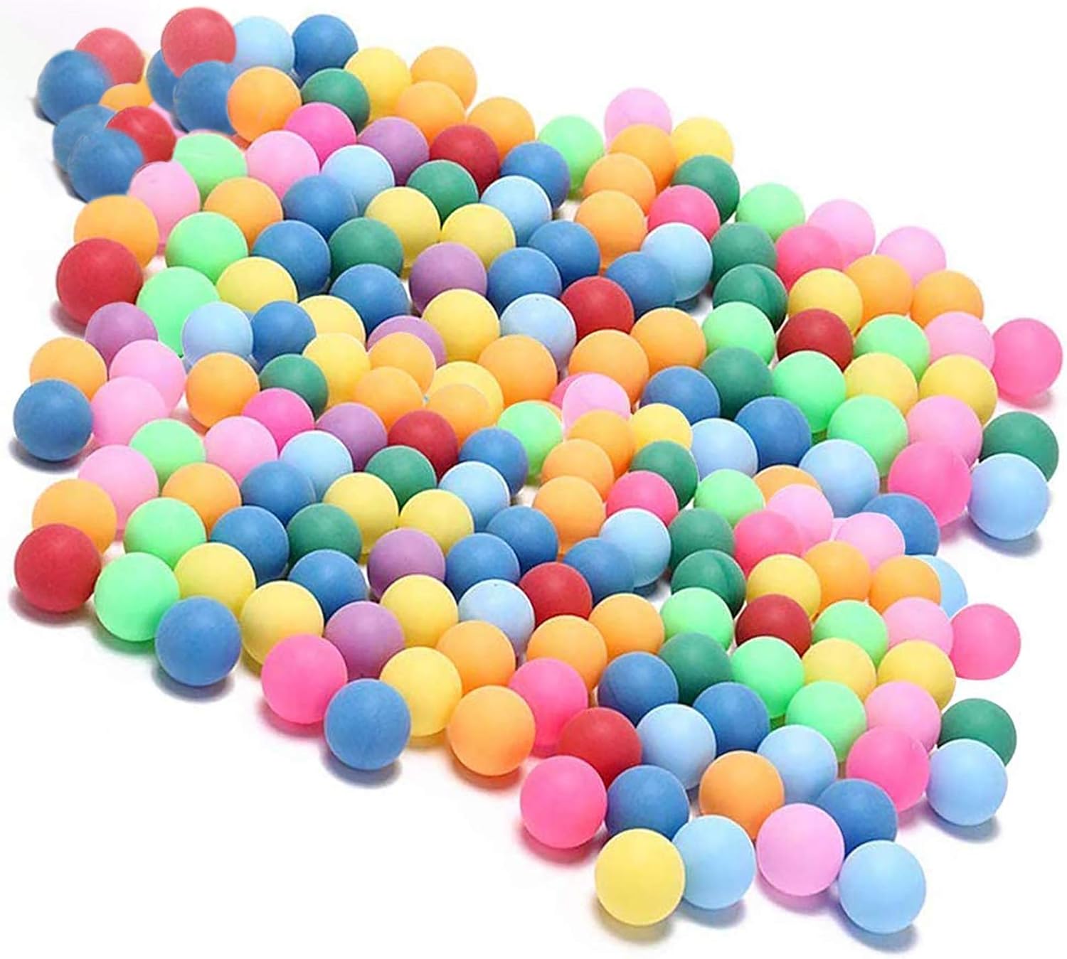 KEVENZ 60 or 120 Pack Ping Pong Balls, 40 mm Assorted Color Table Tennis Balls, Multi-Color Pong Balls for Pong Games, Arts and Craft, Party Decoration, Not for Ball Pit