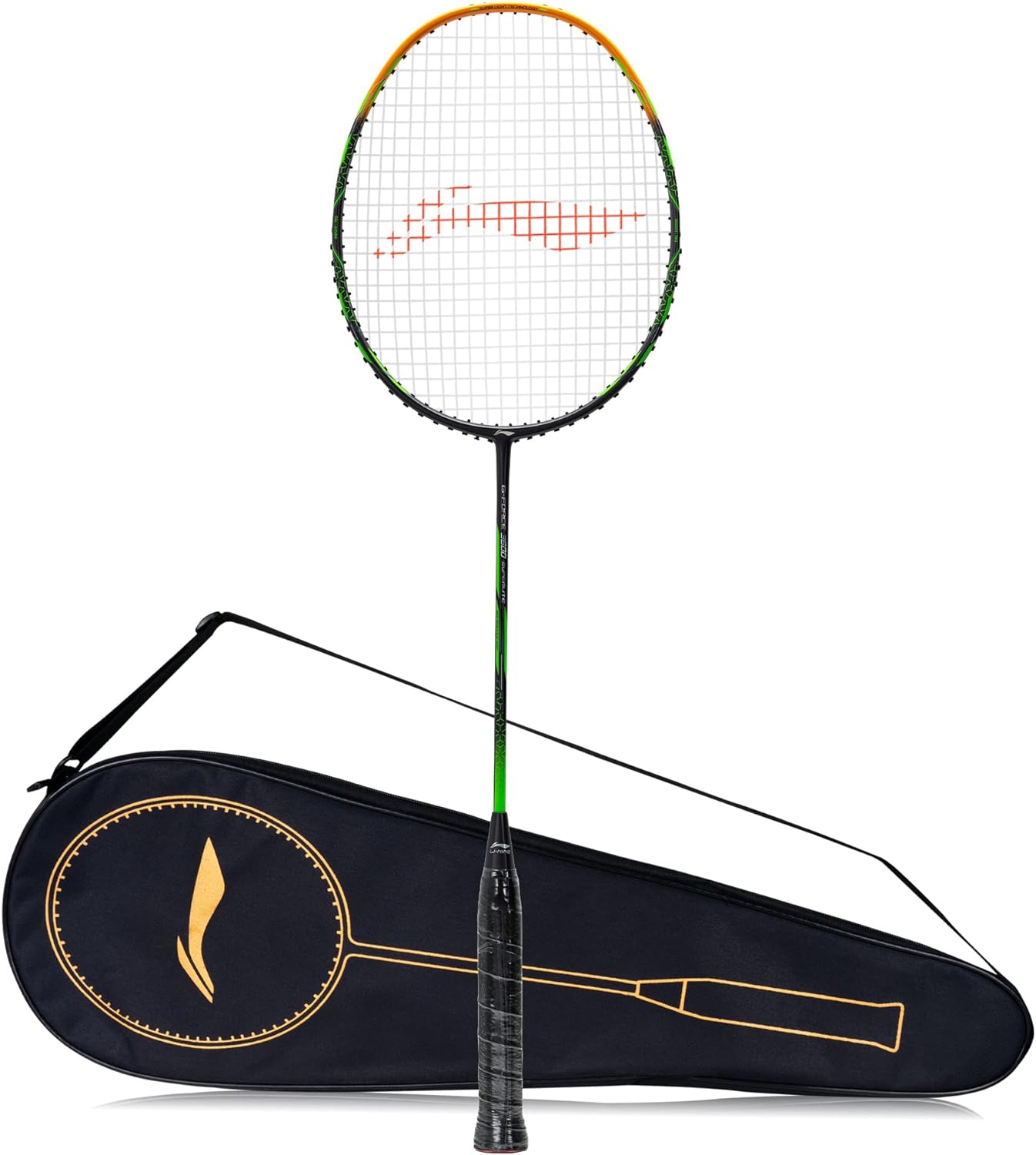 Li-Ning G-Force Superlite 3600 Carbon-Fiber Strung Badminton Racquet with Free Full Cover