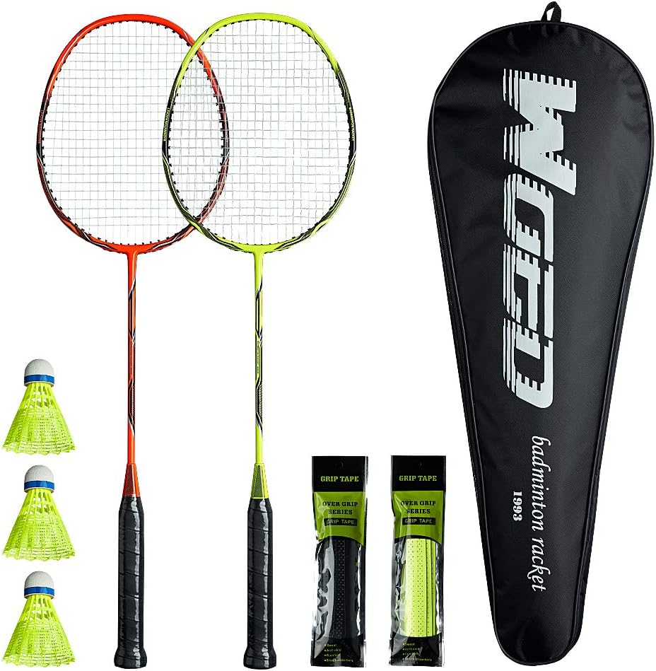 Professional Carbon Fiber Badminton Rackets Badminton Racquet for Backyards Gym