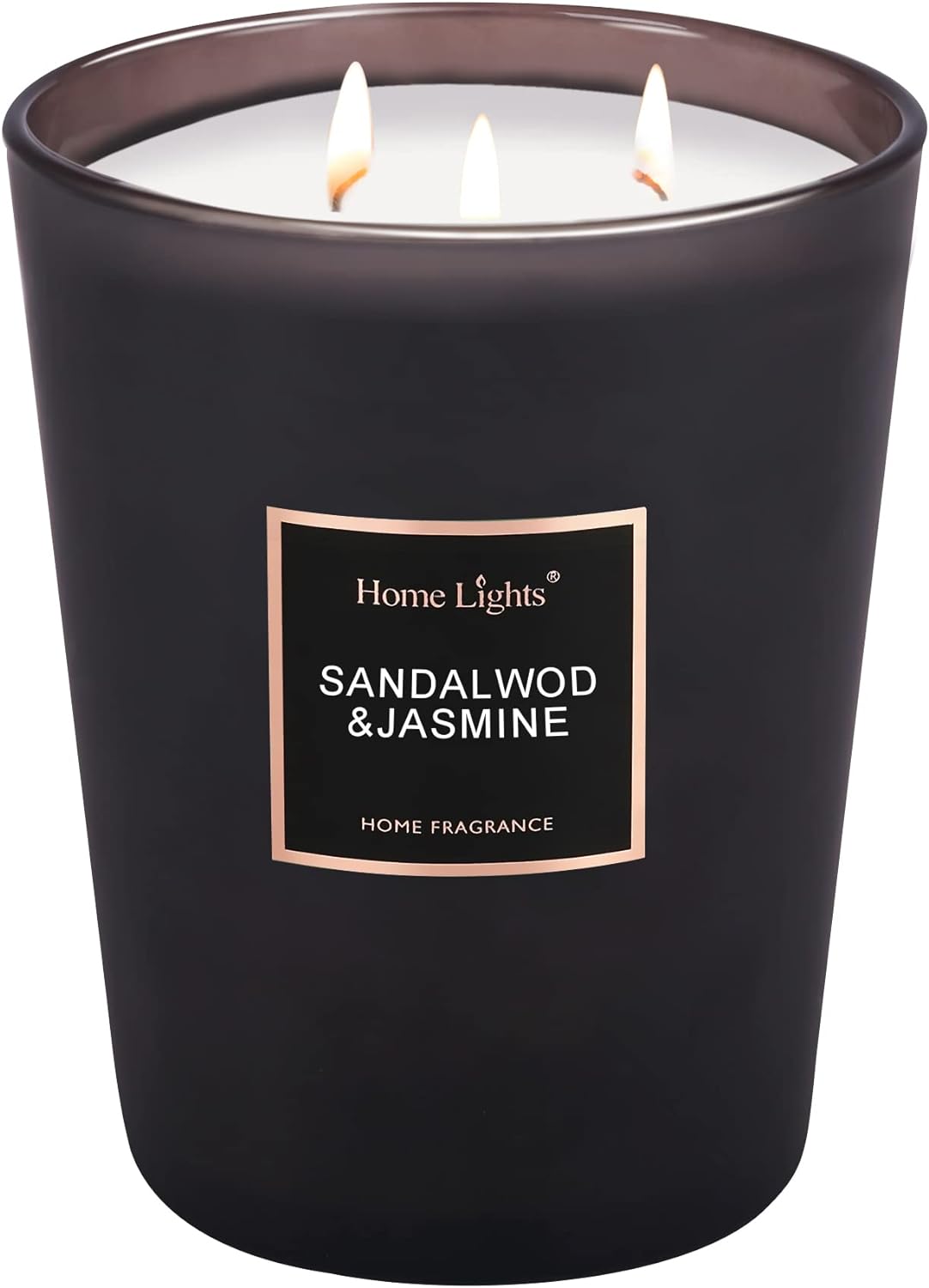 33.3 Oz Scented Soy Candle - 130 Hour Sandalwood Jasmine Home Fragrance