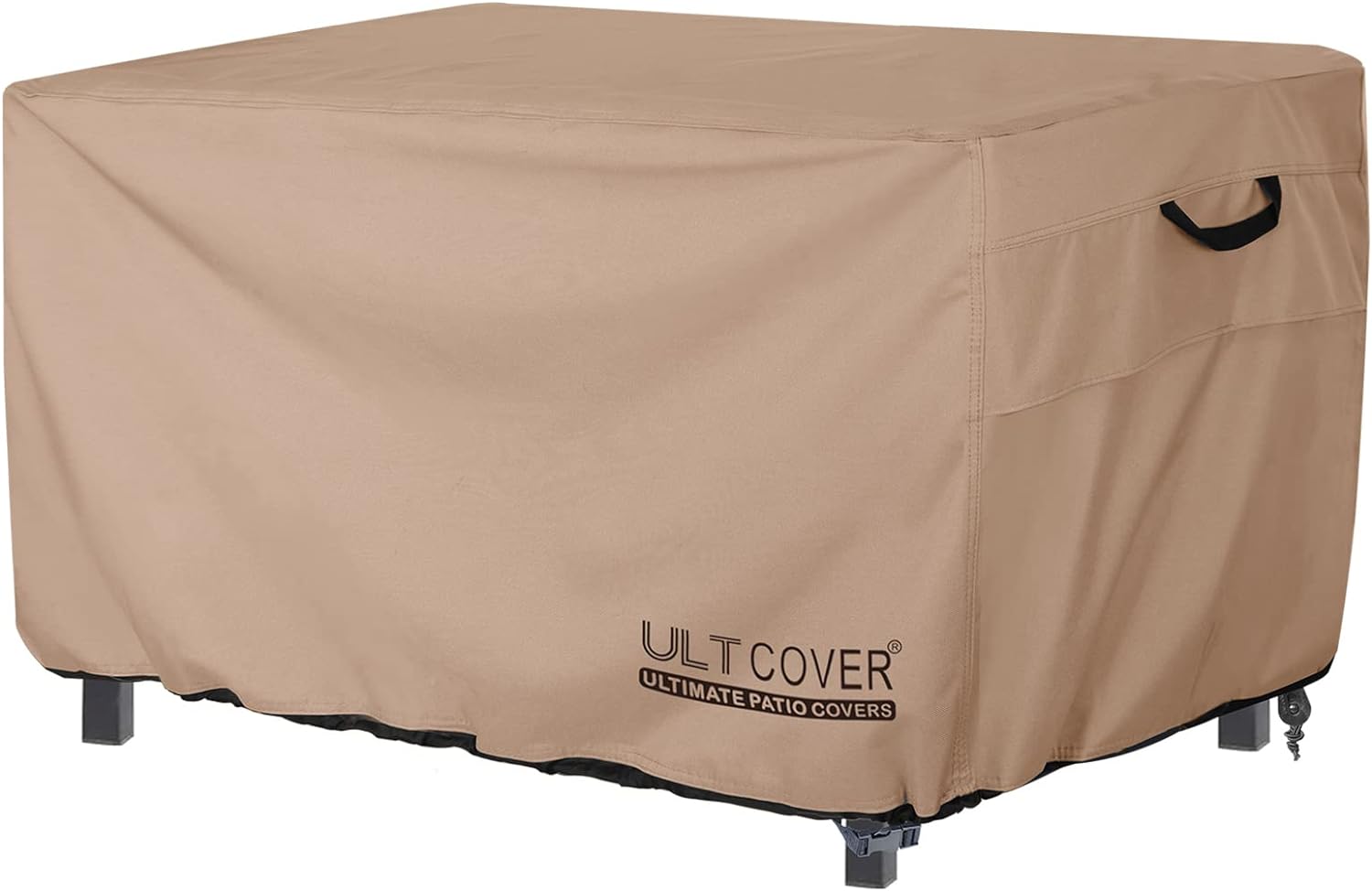 ULTCOVER Rectangular Gas Fire Pit Table Cover 44x28 inch Waterproof Heavy Duty Firepit Cover