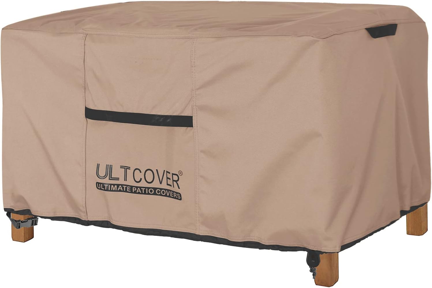 ULTCOVER Patio Coffee Table Cover, Waterproof Rectangular Outdoor Small Side Table Cover 42x24x18 inch