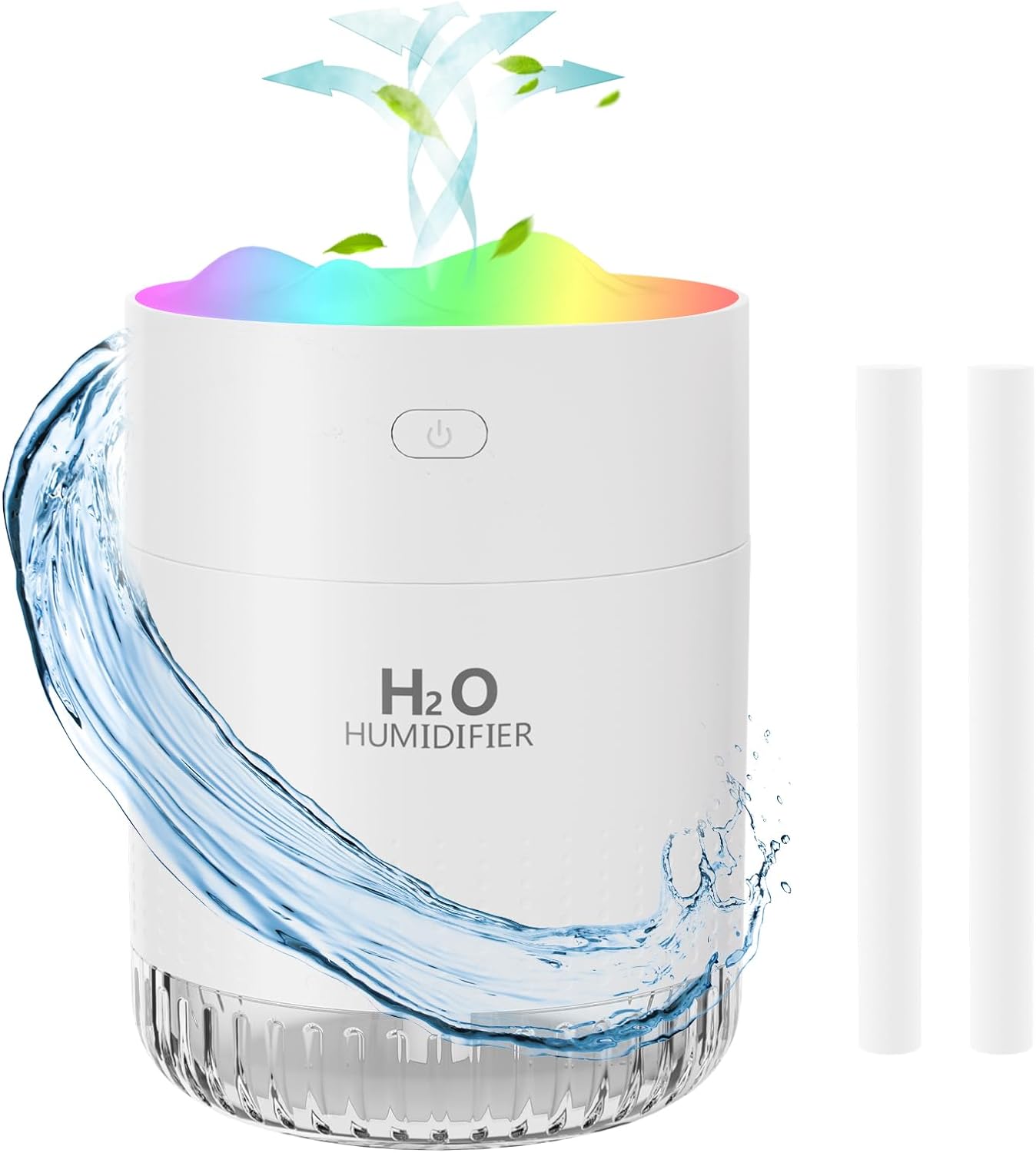 Besky Humidifiers for Bedroom,Mini Humidifier,350ml Small Cool Mist Humidifier for Office,Home Baby Nursery&Plants,Auto Shut-off and BPA-Free for easy to carry,2 Mist Modes and 7 colour Night Light