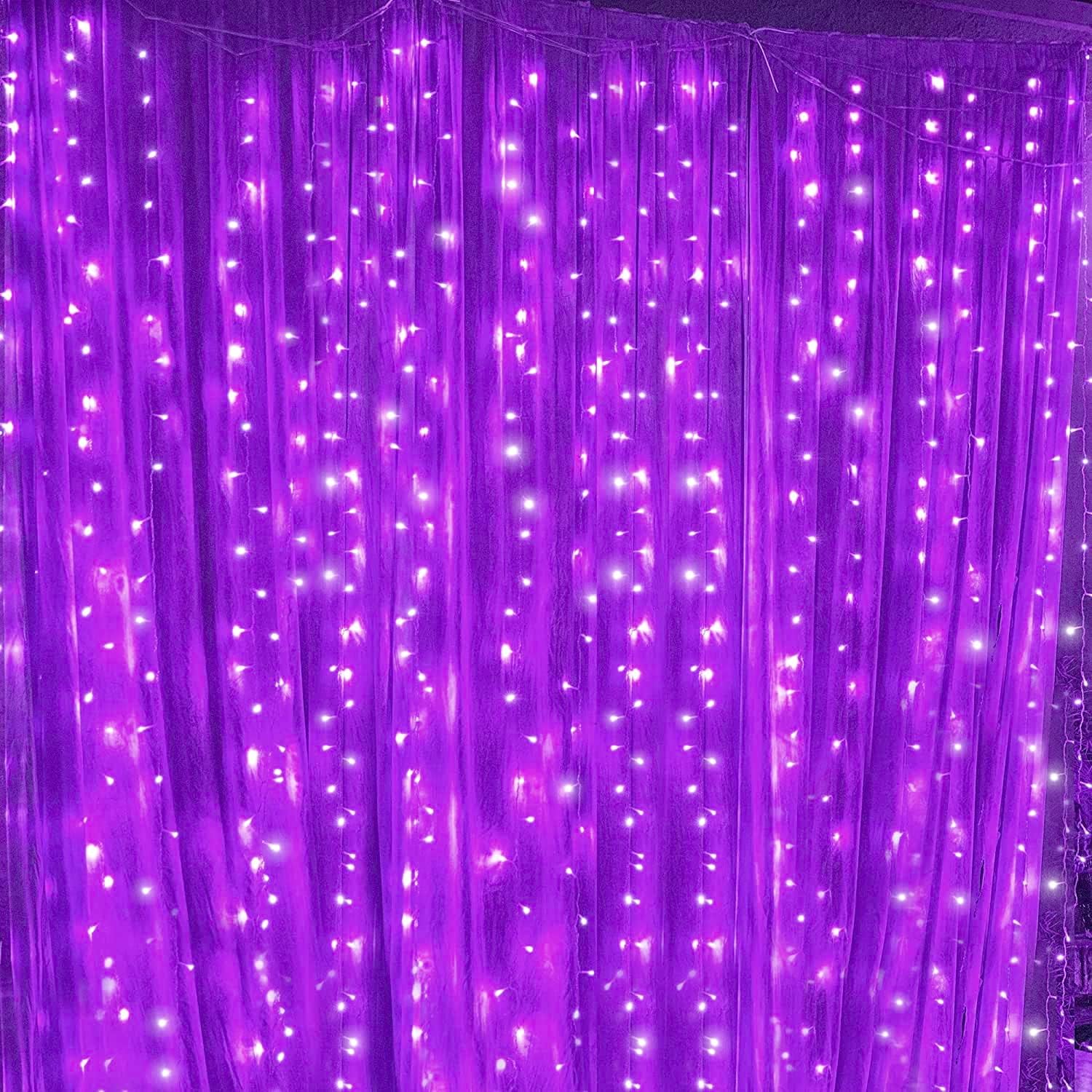 Twinkle Star, 6 Inches Indoor Outdoor, LED String Light for Christmas Wedding Party Home Garden Bedroom Outdoor Indoor Wall Decoration (Purple)