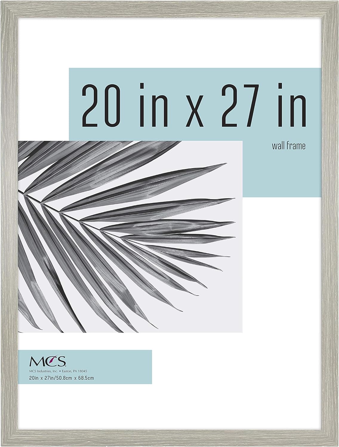 MCS Studio Gallery Frame, Gray Woodgrain, 20 x 27 in , Single