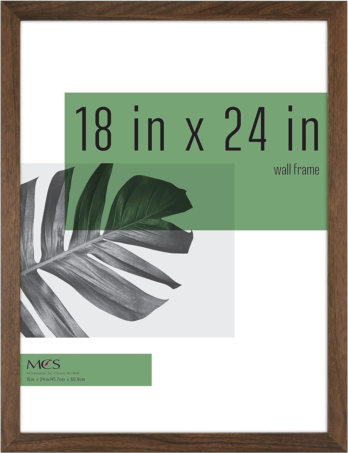 MCS Studio Gallery Frame, Walnut Woodgrain, 18 x 24 in, Single