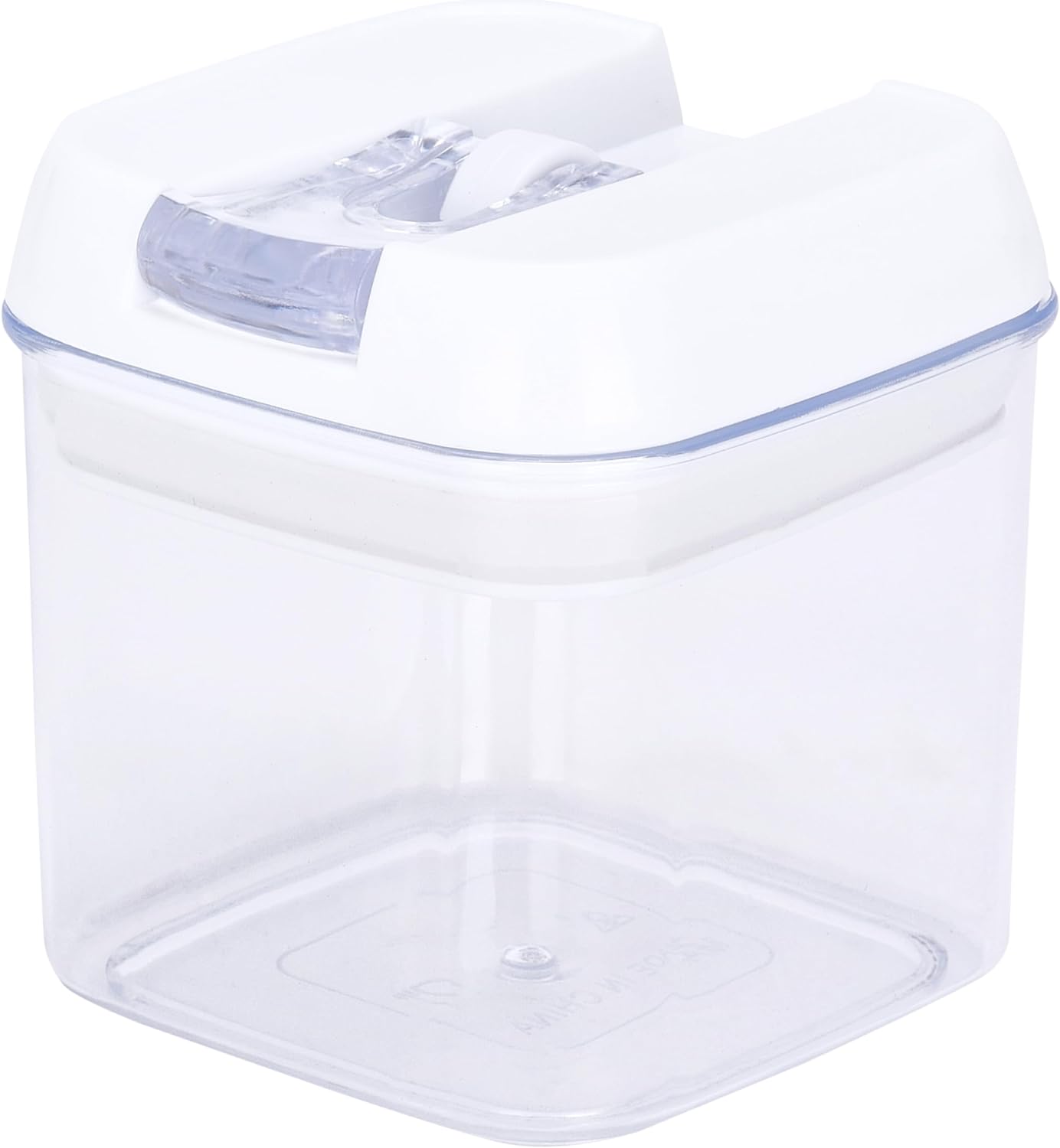 WHOLE HOUSEWARES Plastic Food Containers - Air-Tight Seal Food Storage with Lid - Durable and Resistant to Temperature Changes - Plastic and White Top Container for Organizing Kitchen and Pantry