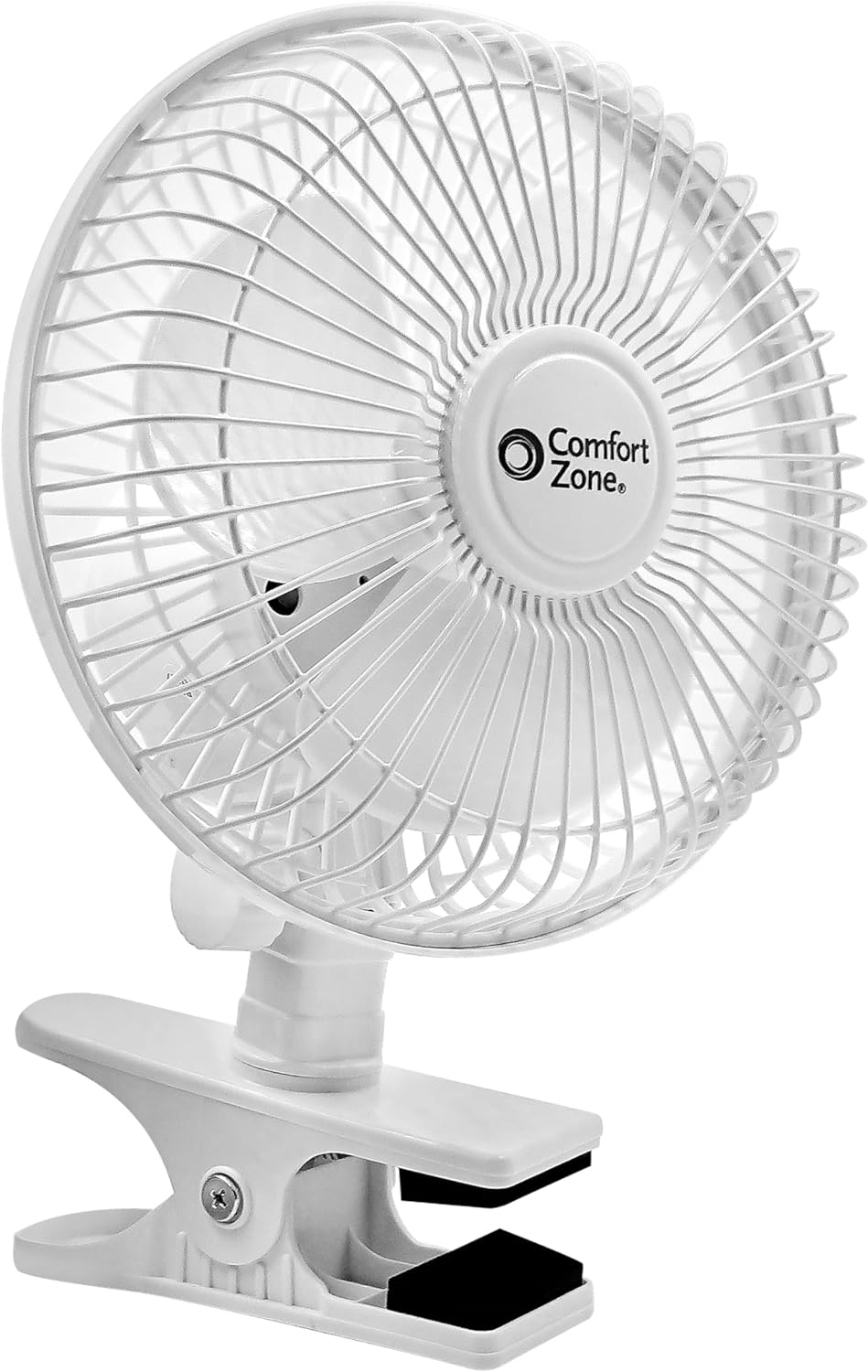 6 Electric Portable, Quiet, Indoor 2-Speed Desk Fan with Clip and Fully Adjustable Tilt, Ideal for Home, Bedroom, Dorm & Office, CZ6C